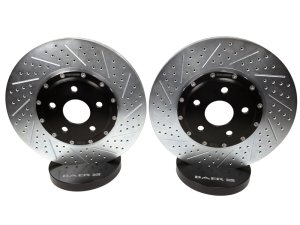 Chevrolet Camaro Brake Rotors (2) - Front - Baer Brakes - Eradispeed+ SDZ Slotted/Drilled - Black - `10-`15